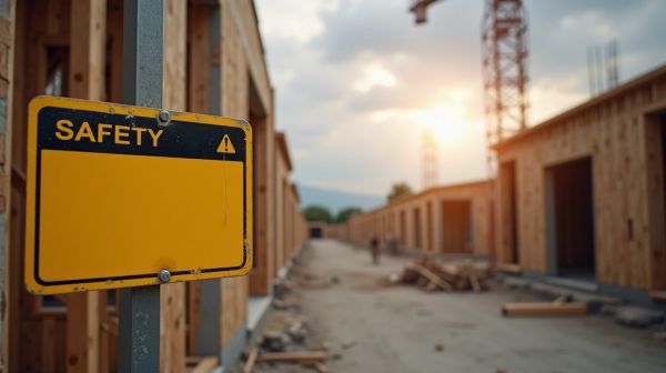 Votre chantier en sécurité avec un panneau pas cher